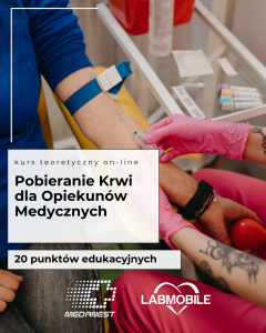 Pobieranie krwi  dla opiekunów medycznych - kurs teoretyczny